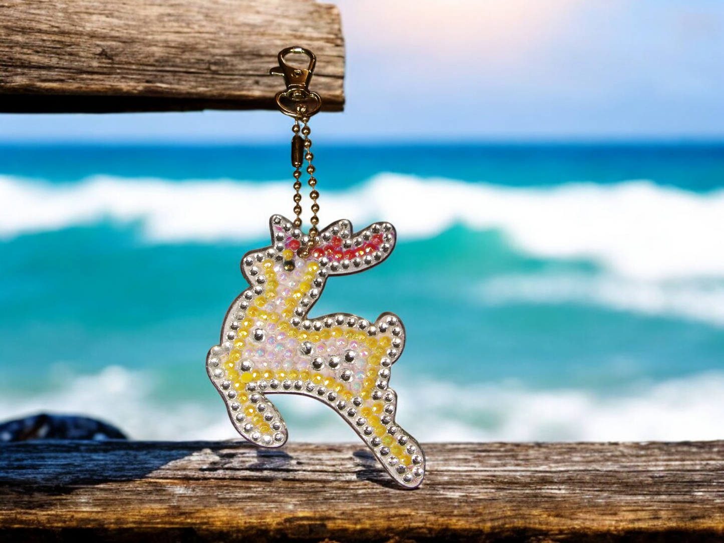 Leaping Deer Keychain