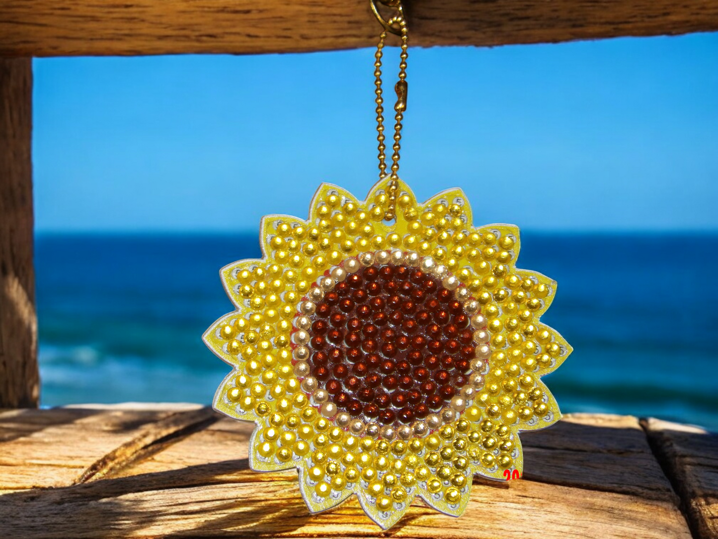 Sunflower Keychain