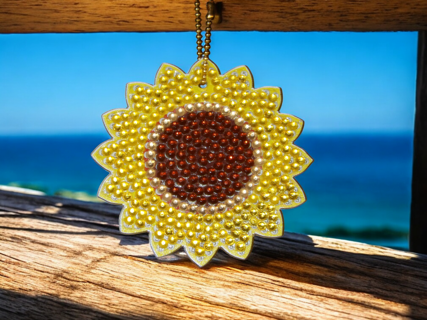 Sunflower Keychain