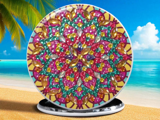 Colorful Round Pocket Mirror