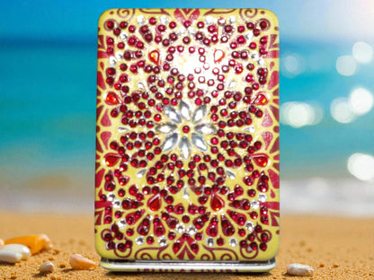 Brown Rectangle Pocket Mirror