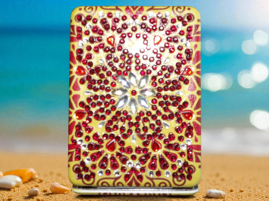 Brown Rectangle Pocket Mirror