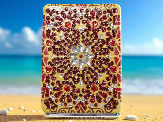 Brown Rectangle Pocket Mirror
