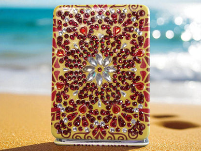 Brown Rectangle Pocket Mirror
