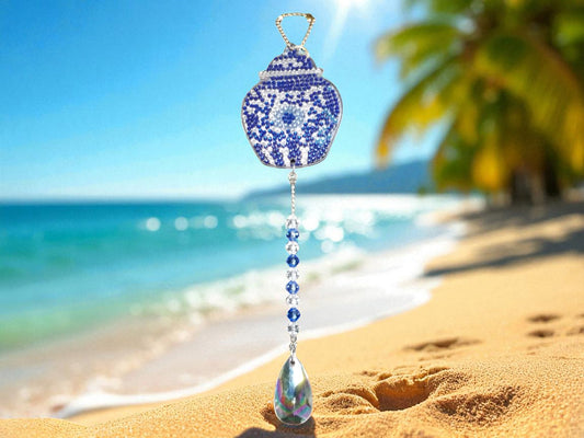 Blue Antique Style Sun/Wind Catchers