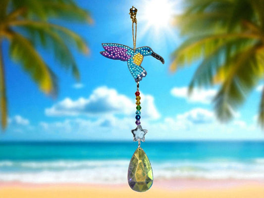 Purple Wing Hummingbird Sun/Wind Catcher