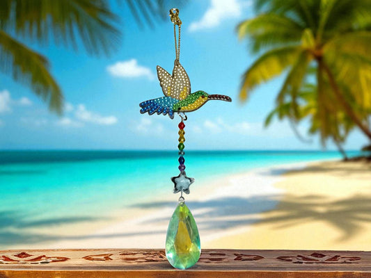 Multi-Colored Hummingbird Sun/Wind Catcher