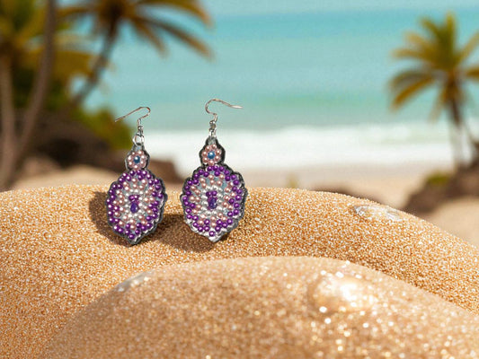 Purple Earrings