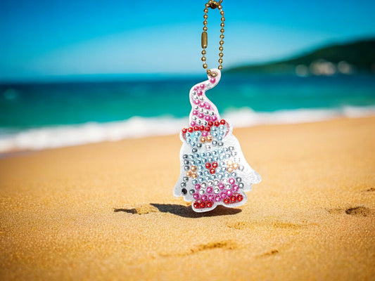 Capped Gnome Keychain