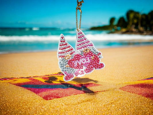 Gnomes In Love Keychain