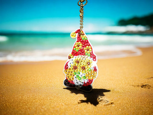 Flower Pot Gnome Keychain