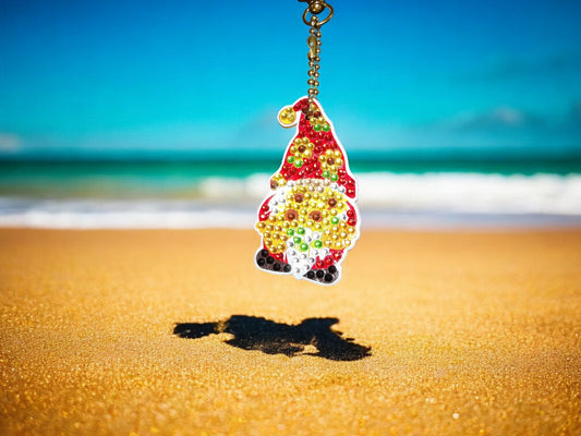 Flower Pot Gnome Keychain