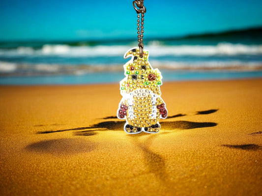 Golden Gnome Keychain