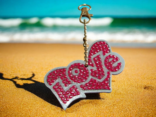 Pink Love Keychain