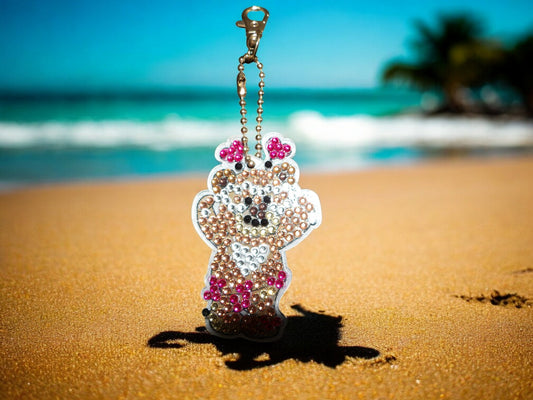 Happy Teddy Beary Keychain