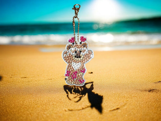 Happy Teddy Beary Keychain
