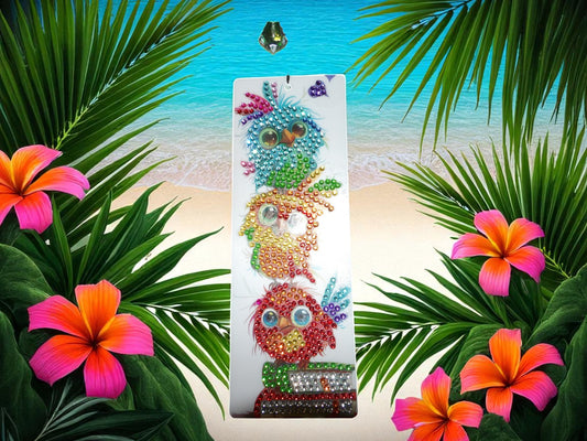 Playful Colorful Birds Bookmark