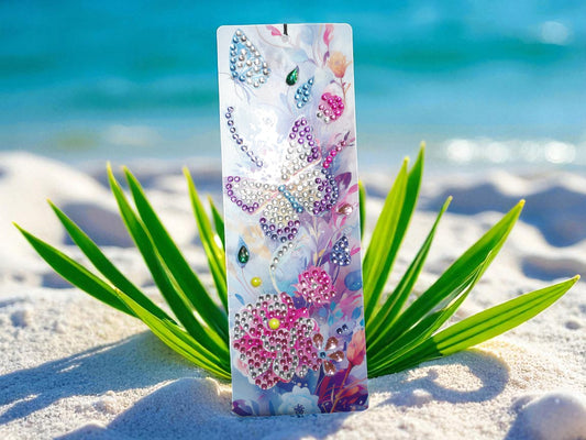 Purple & Gold Butterly Colorful Bookmark