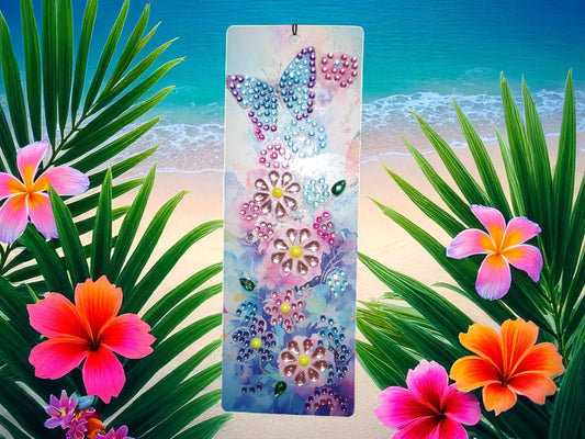 Blue & Purple Butterfly w/Splashes of Color Bookmark