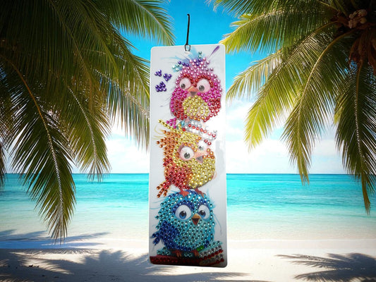 Surprised Colorful Birds Bookmark