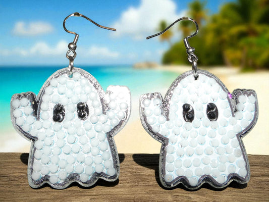 Glow In The Dark Ghost Earrings