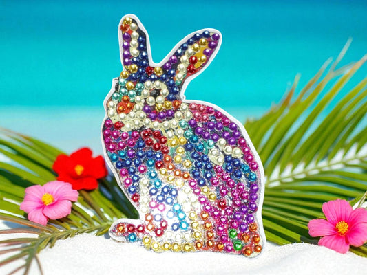 Colorful Rabbit Magnet