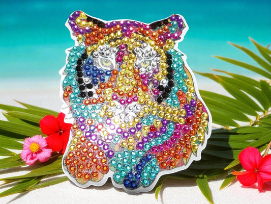 Colorful Tiger's Head Magnet
