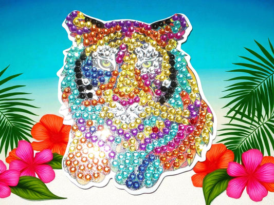 Colorful Tiger's Head Magnet