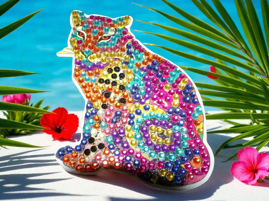 Colorful Cougar Magnet