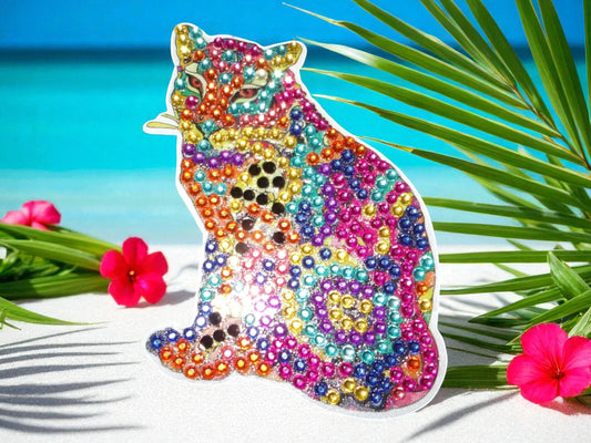 Colorful Cougar Magnet
