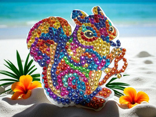 Colorful Squirrel Magnet