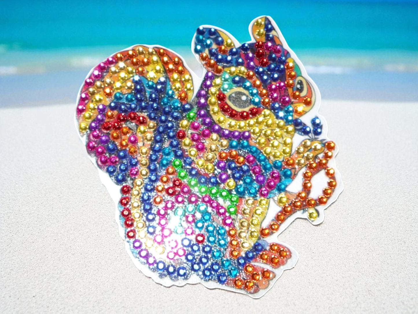 Colorful Squirrel Magnet