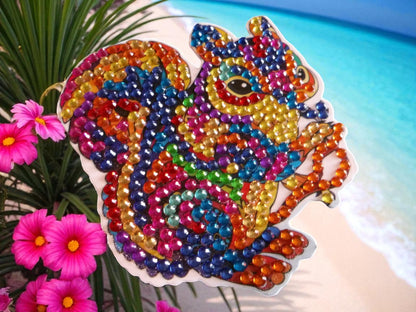 Colorful Squirrel Magnet