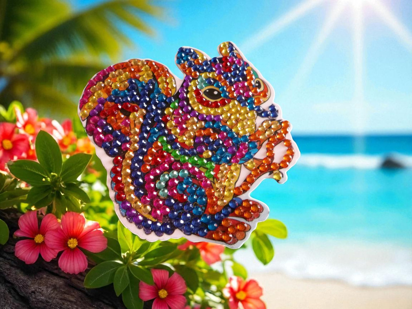 Colorful Squirrel Magnet