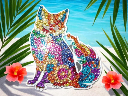 Colorful Fox Magnet