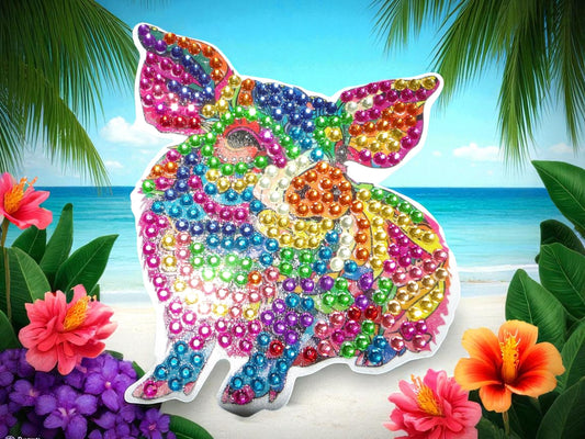 Colorful Pig Magnet