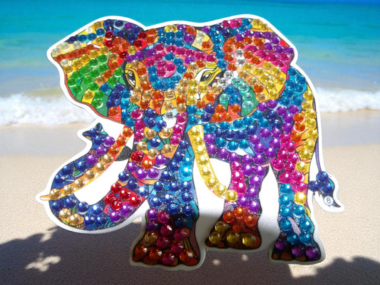 Colorful Elephant Magnet