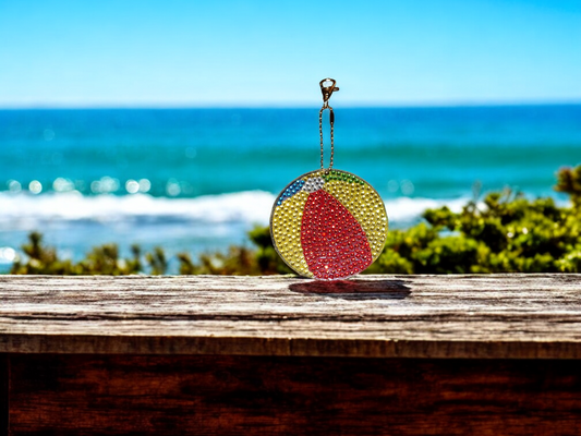 Beach Ball Keychain