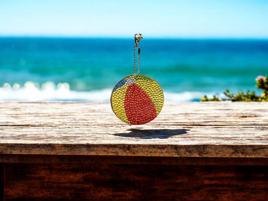 Beach Ball Keychain