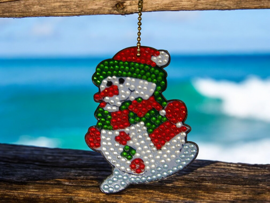 Large Snowman Keychain