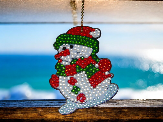 Large Snowman Keychain