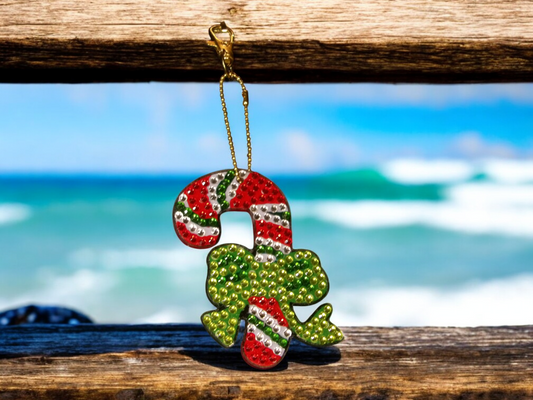 Candy Cane Keychain