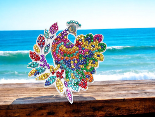 Colorful Peacock Magnet