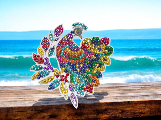 Colorful Peacock Magnet
