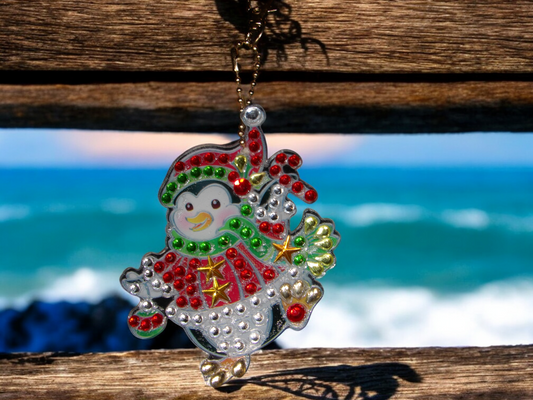 Colorful Penguin Keychain