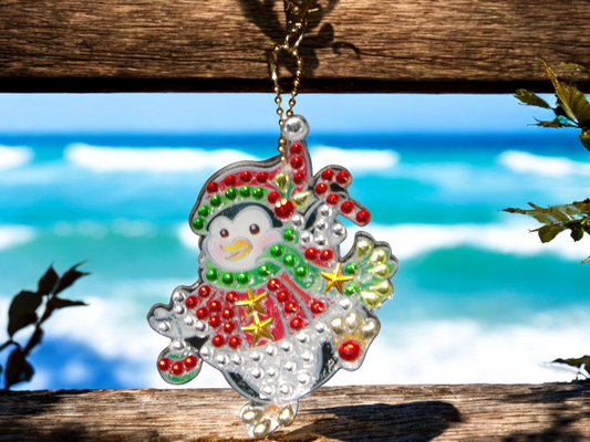 Colorful Penguin Keychain