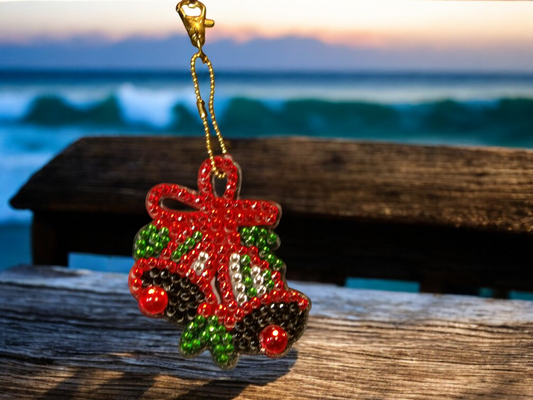 Colorful Red Bell Keychain