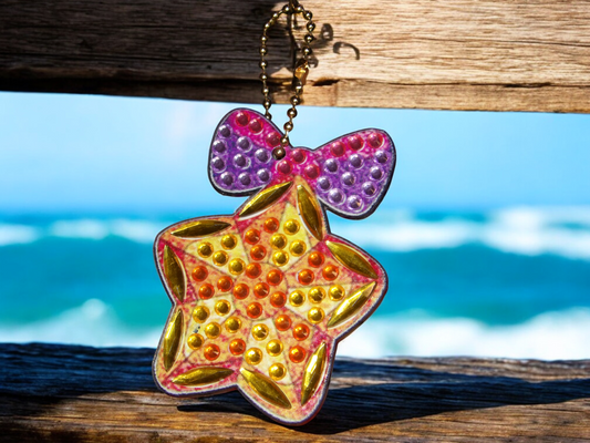 Gold Star Keychain