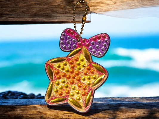 Gold Star Keychain