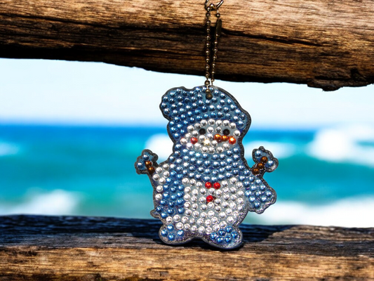Happy Snowman Keychain